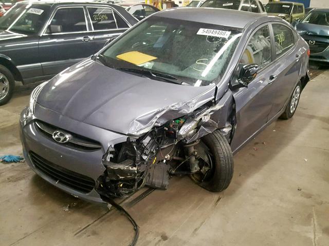 KMHCT4AE6HU332238 - 2017 HYUNDAI ACCENT SE GRAY photo 2