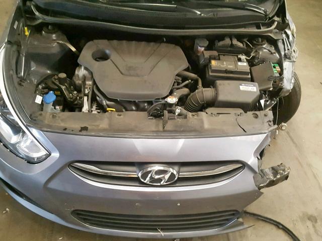 KMHCT4AE6HU332238 - 2017 HYUNDAI ACCENT SE GRAY photo 7