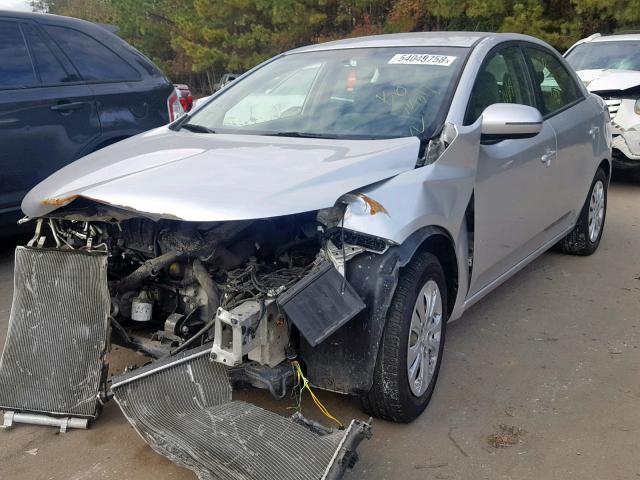 KNAFU4A27C5496134 - 2012 KIA FORTE EX SILVER photo 2