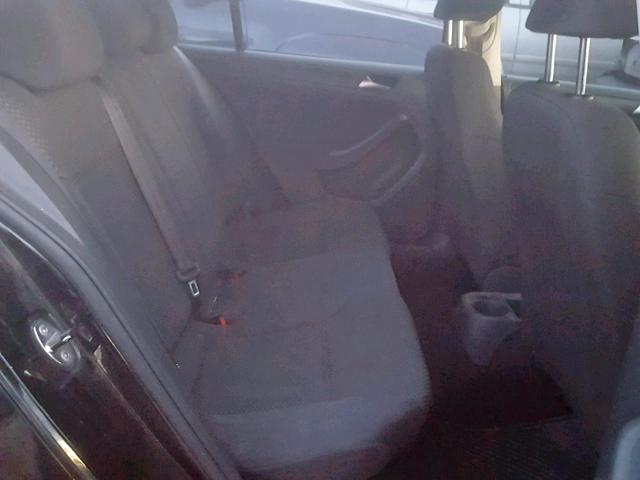 3VW2K7AJ8CM311385 - 2012 VOLKSWAGEN JETTA BASE BLACK photo 6