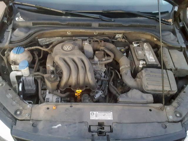 3VW2K7AJ8CM311385 - 2012 VOLKSWAGEN JETTA BASE BLACK photo 7