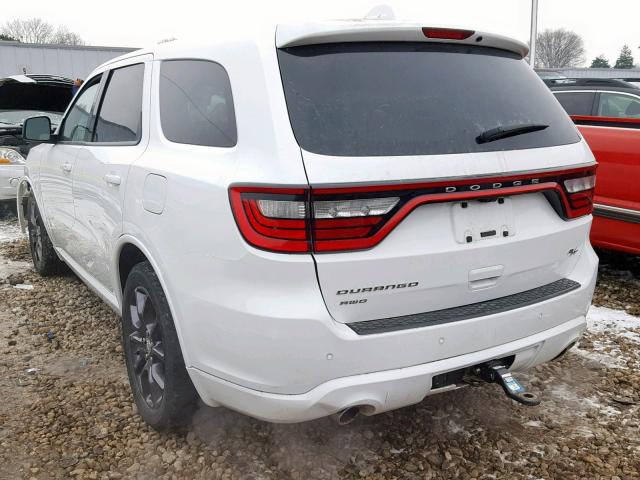 1C4SDJCT9FC236369 - 2015 DODGE DURANGO R/ WHITE photo 3