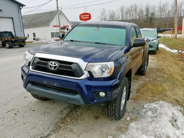 5TFUU4EN0DX055420 - 2013 TOYOTA TACOMA BLUE photo 2