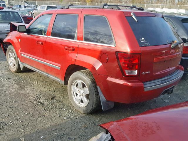 1J8HR58215C677648 - 2005 JEEP GRAND CHER RED photo 3