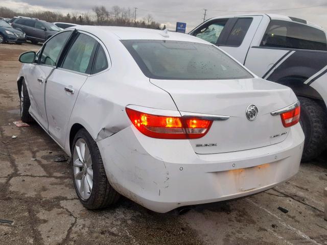 1G4PR5SK0D4131942 - 2013 BUICK VERANO CON WHITE photo 3