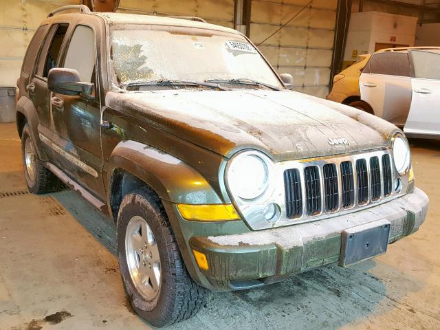 1J8GL58506W236293 - 2006 JEEP LIBERTY LI GREEN photo 1