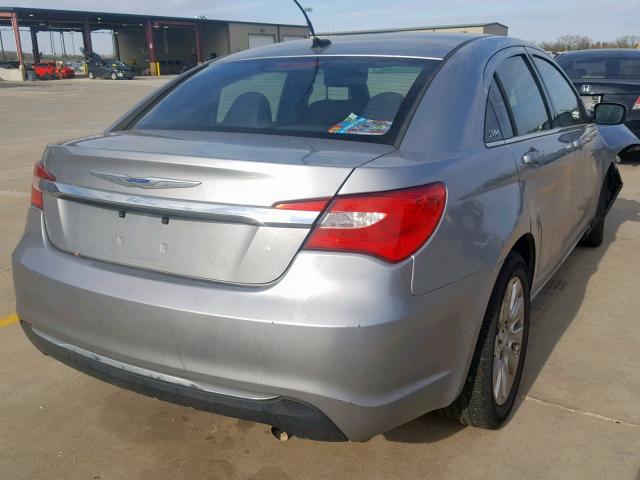 1C3CCBAB2EN208900 - 2014 CHRYSLER 200 LX SILVER photo 4