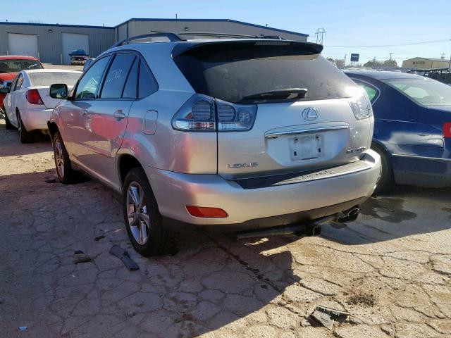 JTJHW31U860014187 - 2006 LEXUS RX 400 SILVER photo 3