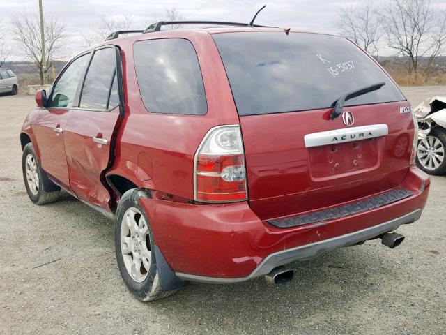 2HNYD18964H550685 - 2004 ACURA MDX TOURIN RED photo 3