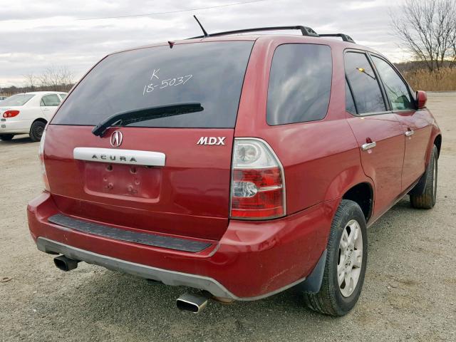 2HNYD18964H550685 - 2004 ACURA MDX TOURIN RED photo 4