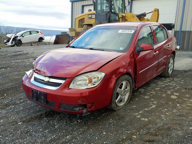 1G1AF5F52A7166718 - 2010 CHEVROLET COBALT 2LT RED photo 2