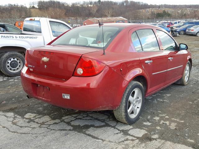 1G1AF5F52A7166718 - 2010 CHEVROLET COBALT 2LT RED photo 4