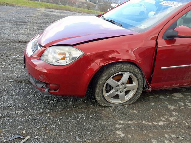 1G1AF5F52A7166718 - 2010 CHEVROLET COBALT 2LT RED photo 9