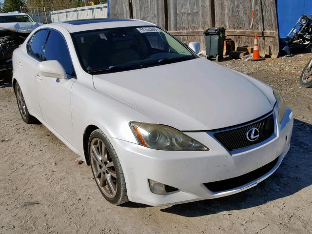 JTHBK262585055127 - 2008 LEXUS IS 250 WHITE photo 1