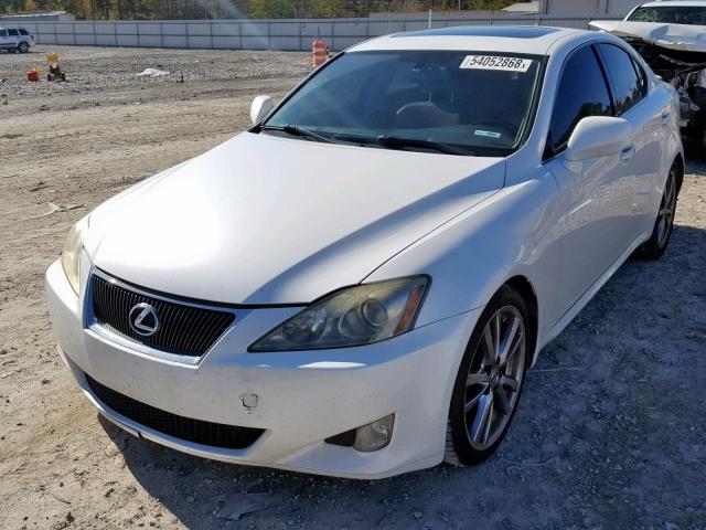 JTHBK262585055127 - 2008 LEXUS IS 250 WHITE photo 2