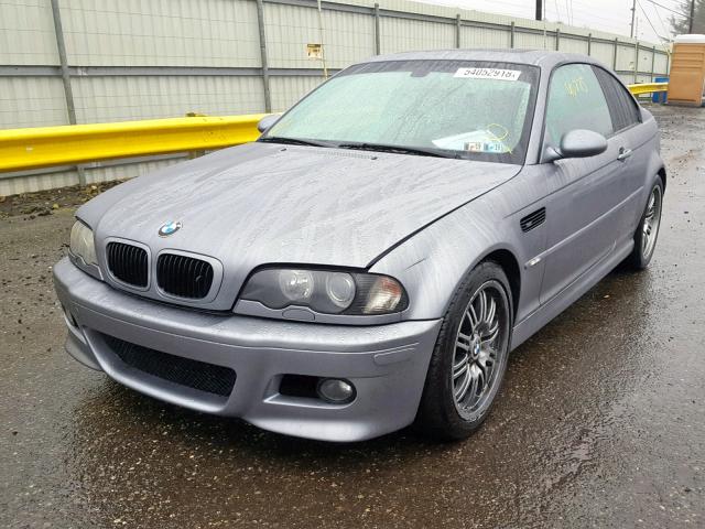 WBSBL93453JR23004 - 2003 BMW M3 GRAY photo 2