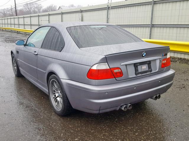 WBSBL93453JR23004 - 2003 BMW M3 GRAY photo 3