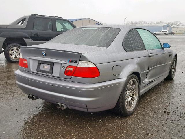 WBSBL93453JR23004 - 2003 BMW M3 GRAY photo 4