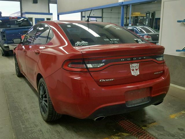 1C3CDFBA4DD268417 - 2013 DODGE DART SXT RED photo 3