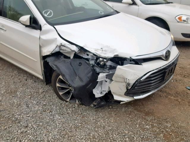 4T1BK1EB5JU277235 - 2018 TOYOTA AVALON XLE WHITE photo 9