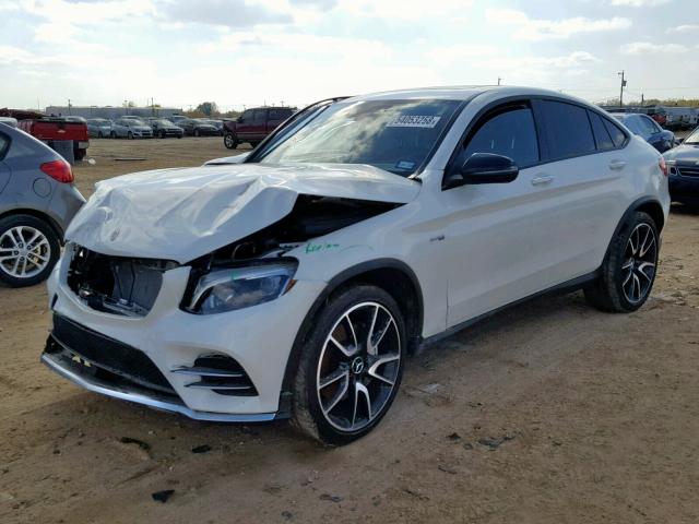 WDC0J6EB6JF441845 - 2018 MERCEDES-BENZ GLC COUPE WHITE photo 2