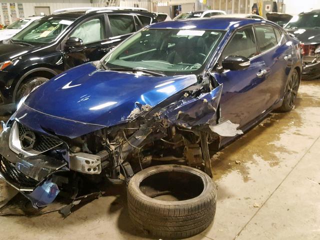 1N4AA6AP9GC443648 - 2016 NISSAN MAXIMA 3.5 BLUE photo 2