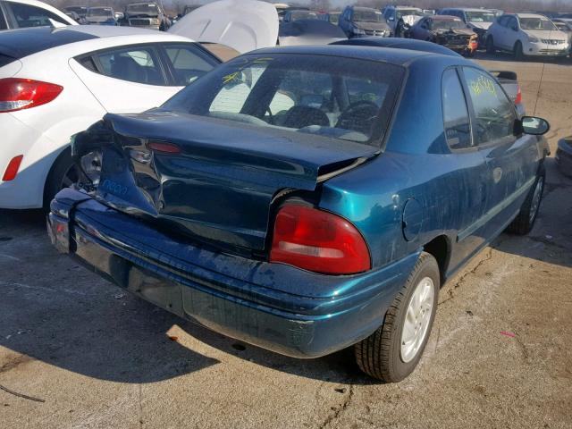 1B3ES42CXTD593041 - 1996 DODGE NEON HIGHL GREEN photo 4