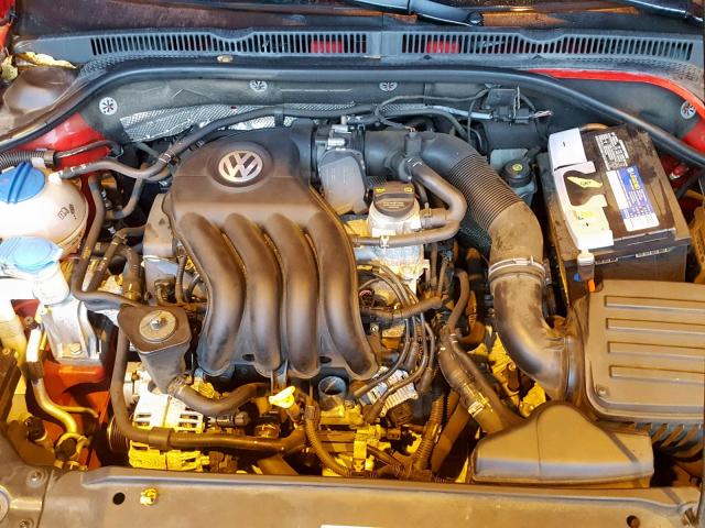 3VW2K7AJ8CM335573 - 2012 VOLKSWAGEN JETTA BASE 红色 照片 7