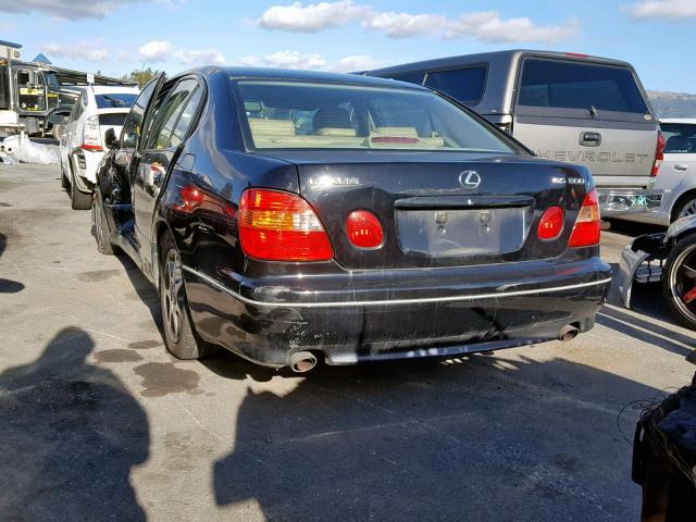 JT8BD68S0Y0108358 - 2000 LEXUS GS 300 BLACK photo 3