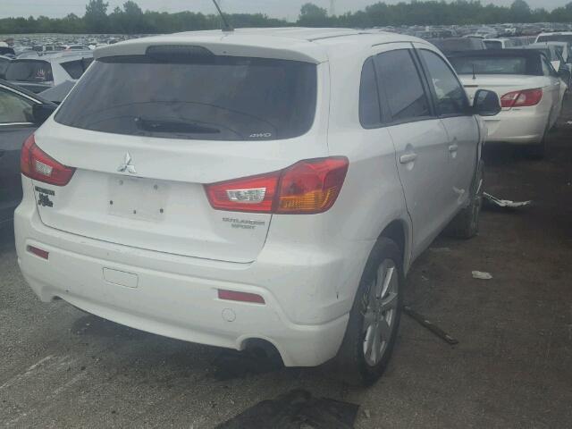 JA4AR4AU2CZ006279 - 2012 MITSUBISHI OUTLANDER WHITE photo 4