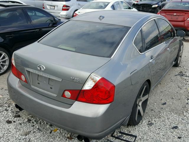 JNKAY01FX6M263676 - 2006 INFINITI M35 BASE GRAY photo 4