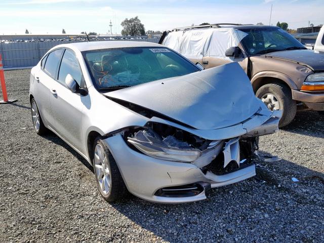 1C3CDFBA6DD170649 - 2013 DODGE DART SXT SILVER photo 1