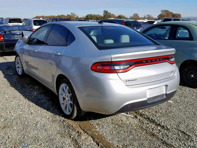 1C3CDFBA6DD170649 - 2013 DODGE DART SXT SILVER photo 3