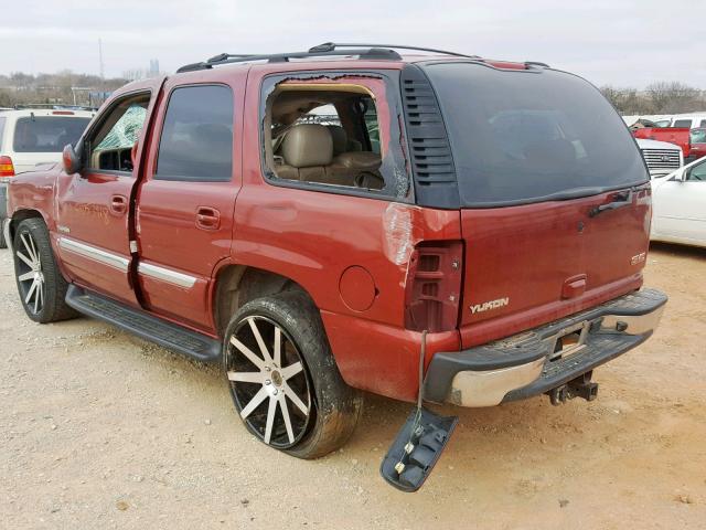 1GKEC13Z53R307732 - 2003 GMC YUKON RED photo 3