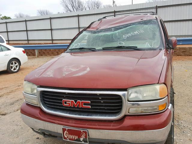 1GKEC13Z53R307732 - 2003 GMC YUKON RED photo 9