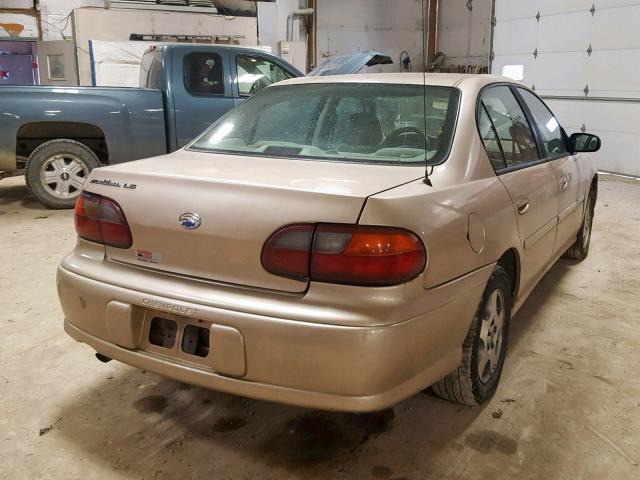1G1NE52J13M639374 - 2003 CHEVROLET MALIBU LS 金色 照片 4