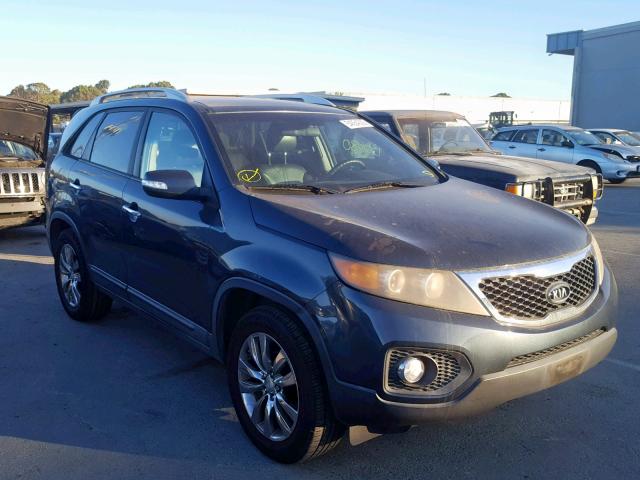 5XYKU4A27BG085288 - 2011 KIA SORENTO EX BLUE photo 1