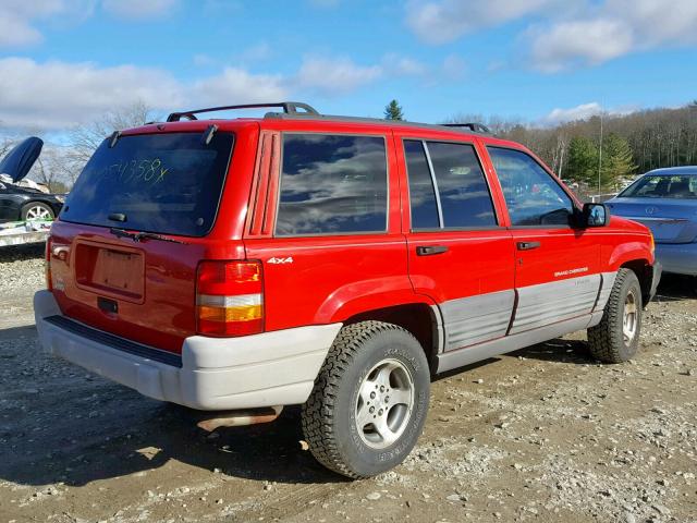 1J4GZ58S2WC236691 - 1998 JEEP GRAND CHER RED photo 4