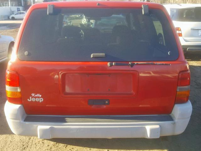 1J4GZ58S2WC236691 - 1998 JEEP GRAND CHER RED photo 9