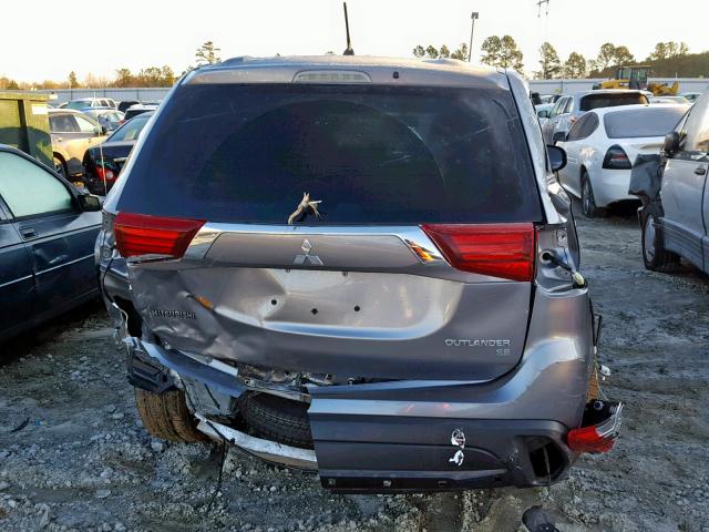 JA4AD3A34GZ036549 - 2016 MITSUBISHI OUTLANDER GRAY photo 9