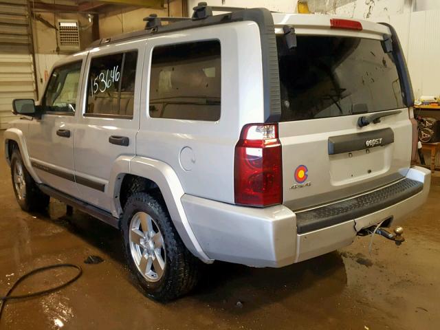 1J8HG48K16C252464 - 2006 JEEP COMMANDER SILVER photo 3