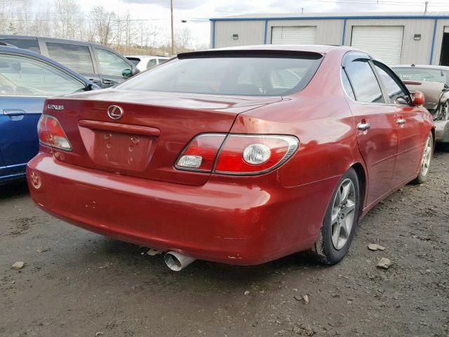 JTHBF30G330122151 - 2003 LEXUS ES 300 RED photo 4