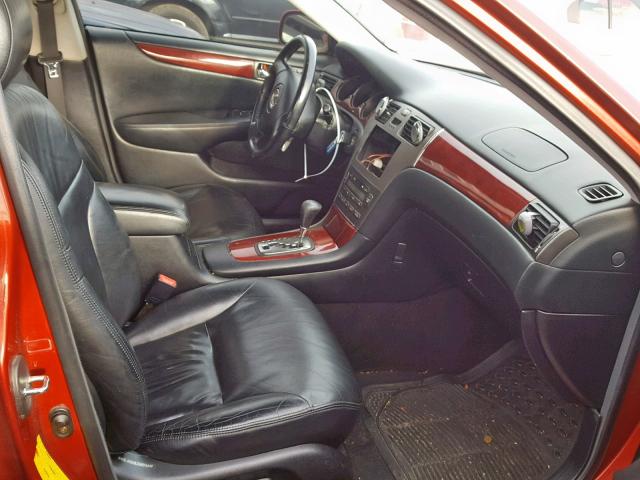 JTHBF30G330122151 - 2003 LEXUS ES 300 RED photo 5