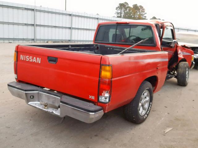 1N6SD16S2TC381264 - 1996 NISSAN TRUCK KING RED photo 4