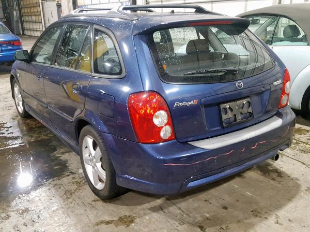 JM1BJ246121619039 - 2002 MAZDA PROTEGE PR BLUE photo 3