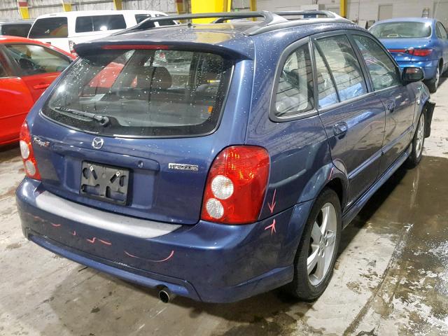 JM1BJ246121619039 - 2002 MAZDA PROTEGE PR BLUE photo 4