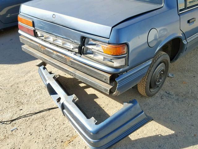 1G2NE54U4MC647236 - 1991 PONTIAC GRAND AM L BLUE photo 9