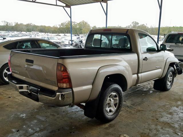 5TENX62N57Z401051 - 2007 TOYOTA TACOMA PRE GOLD photo 4