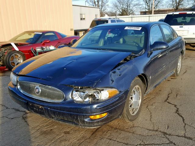 1G4HP54K524210446 - 2002 BUICK LESABRE CU BLUE photo 2