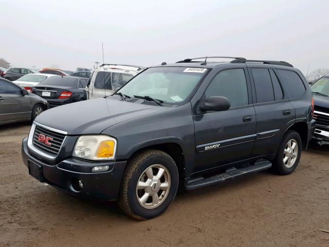 1GKDT13S052201554 - 2005 GMC ENVOY BLACK photo 2